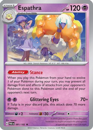 Espathra 081/182 - SV04 Paradox Rift Holofoil