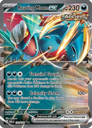 Roaring Moon ex 124/182 - SV04 Paradox Rift Holofoil