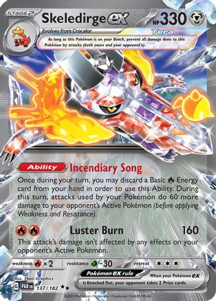 Skeledirge ex 137/182 - SV04 Paradox Rift Holofoil