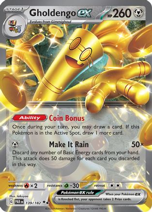 Gholdengo ex 139/182 - SV04 Paradox Rift Holofoil