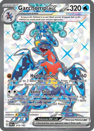 Garchomp ex 219/182 - SV04 Paradox Rift Holofoil