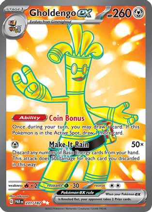 Gholdengo ex 231/182 - SV04 Paradox Rift Holofoil