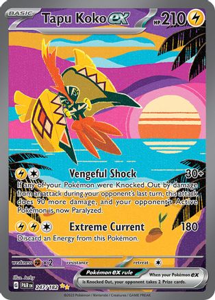 Tapu Koko ex 247/182 - SV04 Paradox Rift Holofoil