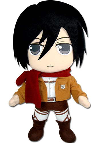 Attack on Titan Mikasa Ackerman Plush 18" - Official AOT Collectible