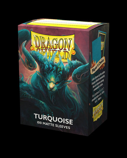 Dragon Shield: Standard 100ct Art Sleeves - Turquoise (Matte)