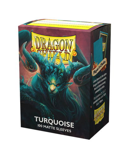 Dragon Shield: Standard 100ct Art Sleeves - Turquoise (Matte)