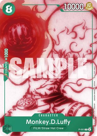 Monkey.D.Luffy (Starter Deck 11: Uta Deck Battle) (P-061) - One Piece Promotion Cards