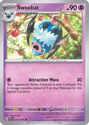 Swoobat 033/091 - SV Paldean Fates