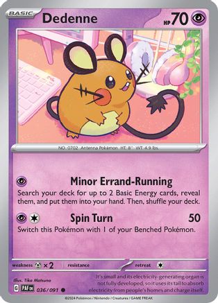 Dedenne 036/091 - SV Paldean Fates