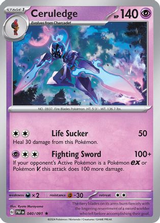Ceruledge 040/091 - SV Paldean Fates Holofoil