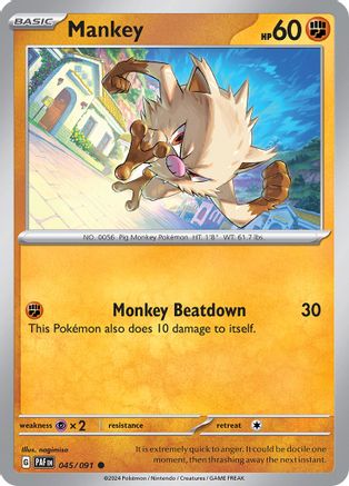 Mankey 045/091 - SV Paldean Fates