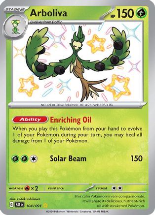 Arboliva 104/091 - SV Paldean Fates Holofoil
