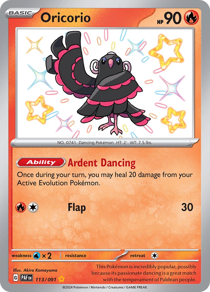 Oricorio (113/091) [Scarlet & Violet: Paldean Fates]