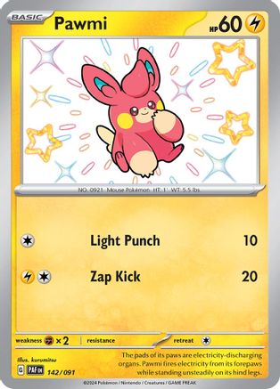 Pawmi 142/091 - SV Paldean Fates Holofoil