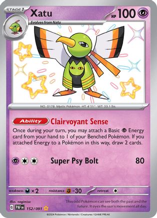 Xatu 152/091 - SV Paldean Fates Holofoil