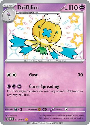 Drifblim 156/091 - SV Paldean Fates Holofoil