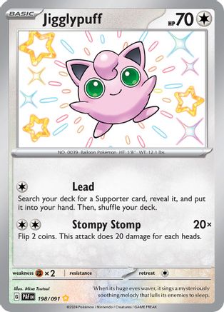 Jigglypuff 198/091 - SV Paldean Fates Holofoil