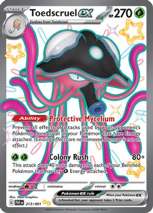 Toedscruel ex 213/091 - SV Paldean Fates Holofoil