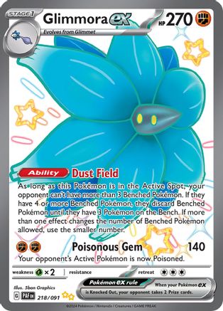 Glimmora ex 218/091 - SV Paldean Fates Holofoil