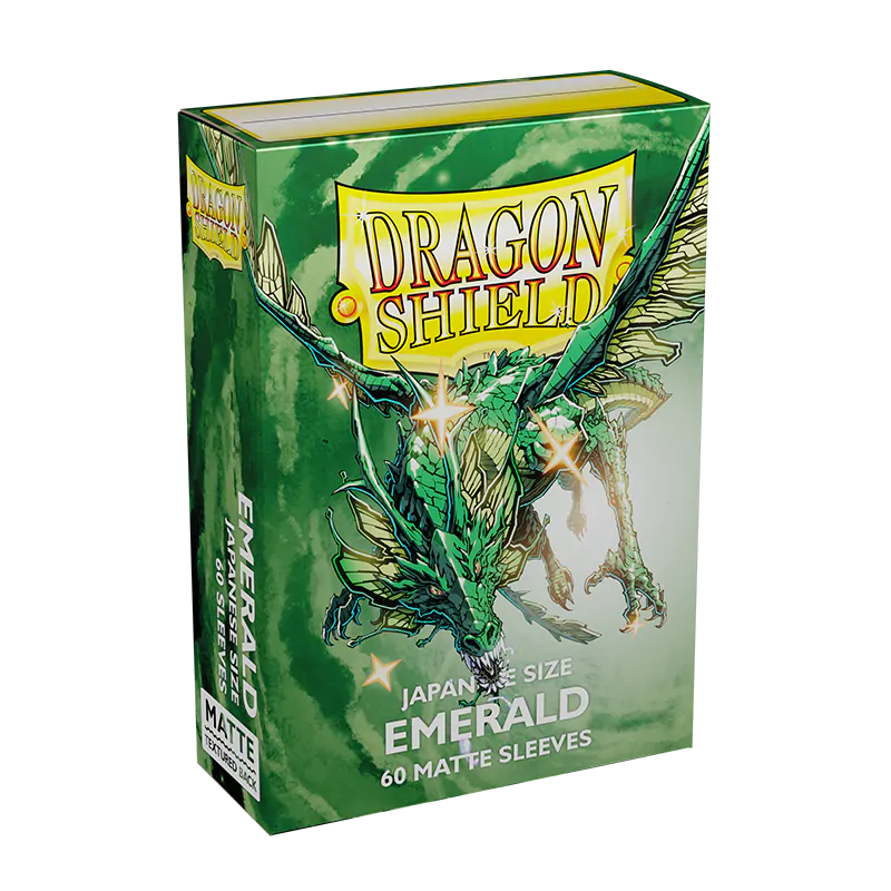 Dragon Shield: Japanese Size 60ct Sleeves - Emerald (Matte)