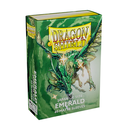 Dragon Shield: Japanese Size 60ct Sleeves - Emerald (Matte)