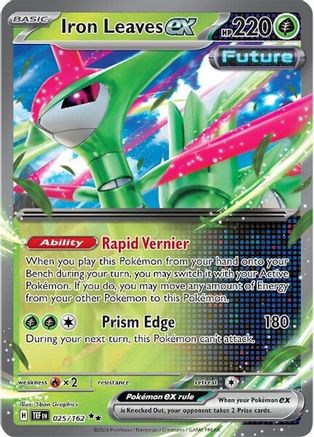 Iron Leaves ex 025/162 - SV05 Temporal Forces Holofoil
