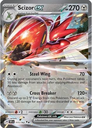 Scizor ex 111/162 - SV05 Temporal Forces Holofoil
