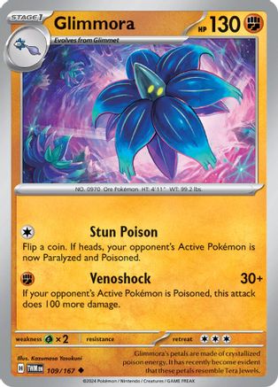 Glimmora 109/167 - SV06 Twilight Masquerade Reverse Holofoil