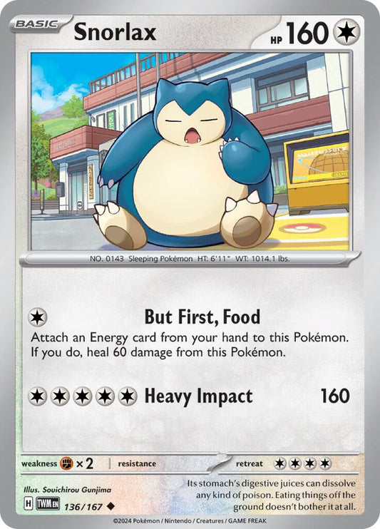 Snorlax (136/167) [Scarlet & Violet: Twilight Masquerade]