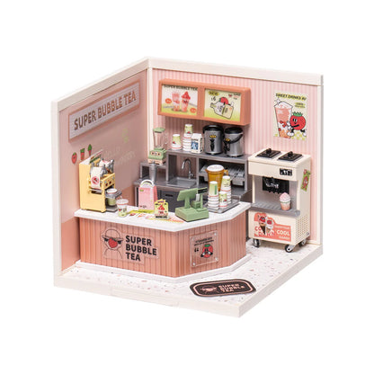 Rolife Super Creator Double Joy Bubble Tea DIY Miniature House Kit