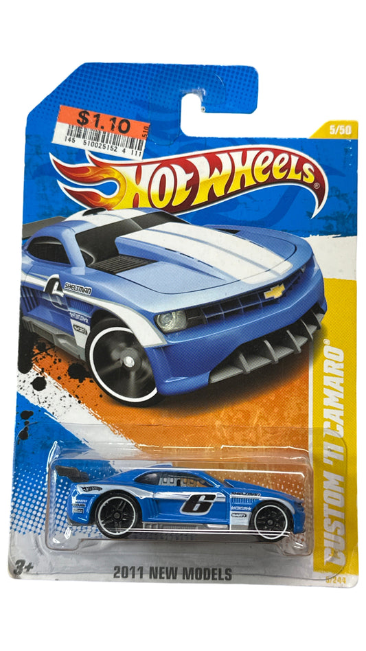 Hot Wheels 2011 New Models Blue 5/50 Custom '11 Camaro 5/244