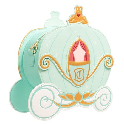 Loungefly Cinderella Reversible Pumpkin Carriage Crossbody Purse - Entertainment Earth Exclusive