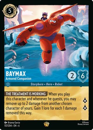 Baymax - Armored Companion (157/204) - Azurite Sea Cold Foil