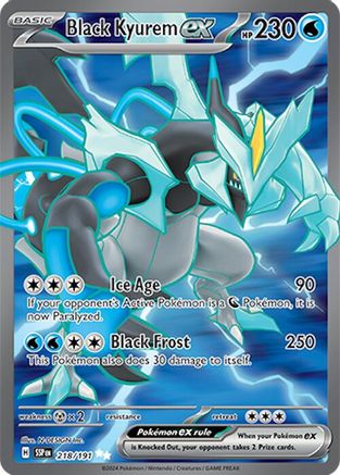 Black Kyurem ex 218/191 - SV08 Surging Sparks Holofoil