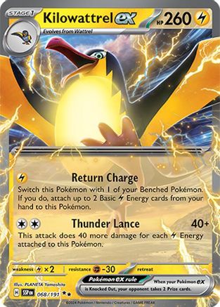 Kilowattrel ex 068/191 - SV08 Surging Sparks - Holofoil