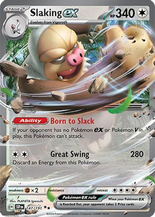 Slaking ex 147/191 - SV08 Surging Sparks Holofoil