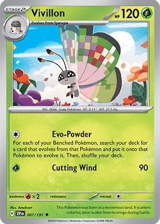 Vivillon 007/191 - SV08 Surging Sparks