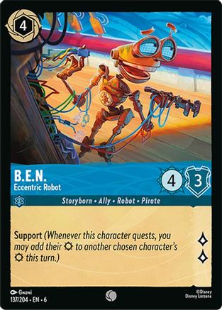 B.E.N. - Eccentric Robot (137/204) - Azurite Sea Cold Foil
