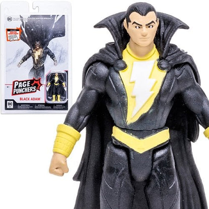 DC Direct Page Punchers (Black Adam, The Flash, Superman or Batman) 3-Inch Scale Action Figure with Comic Book