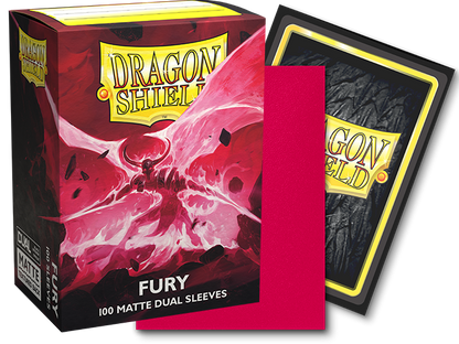 Dragon Shield: Standard 100ct Sleeves - Fury (Dual Matte)