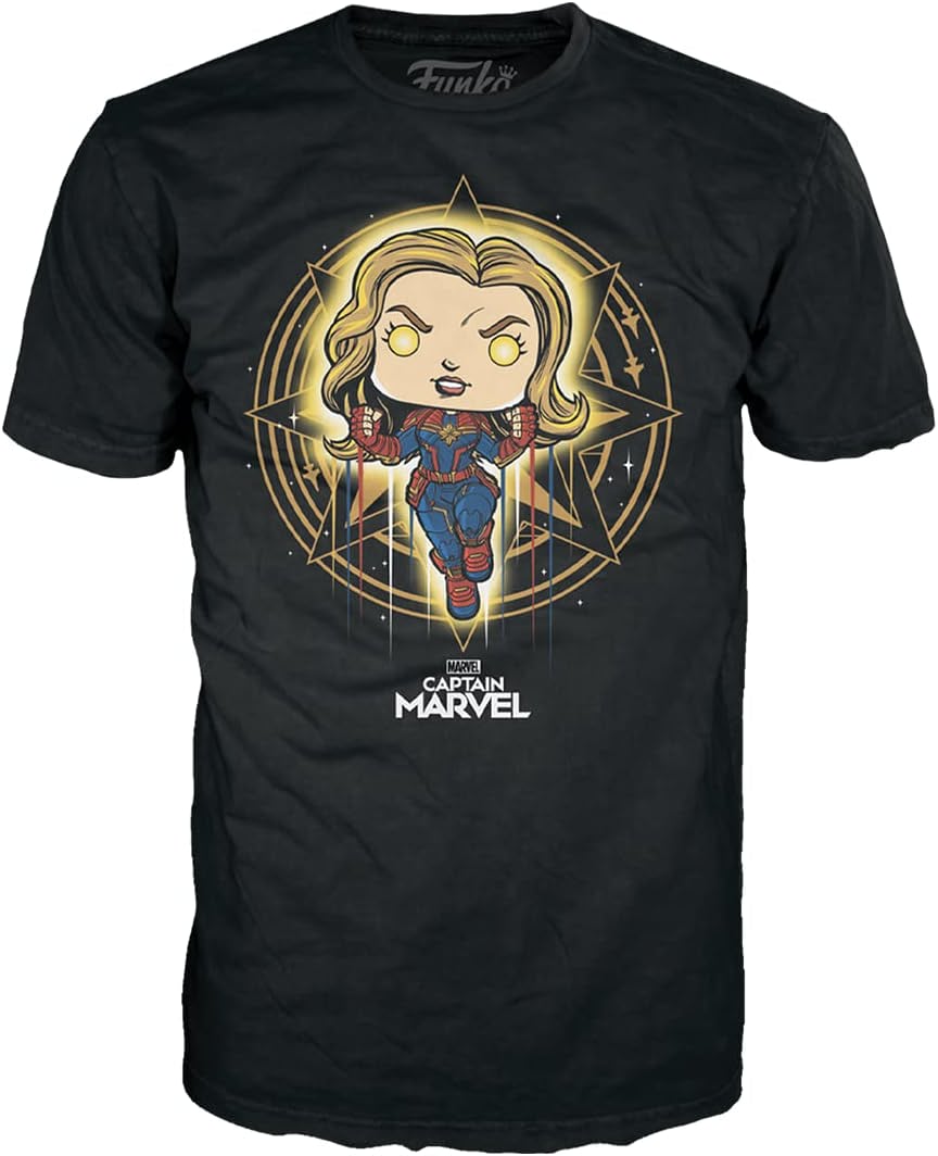 Funko Pop and Tee: Marvel - Captain Marvel