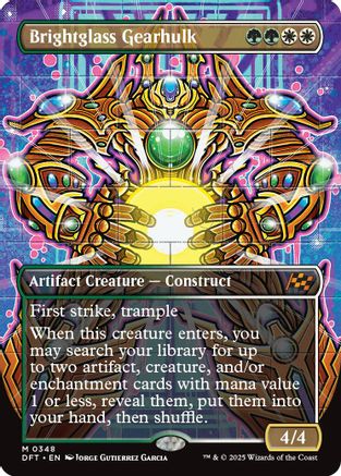 Brightglass Gearhulk (DFT-348) - Aetherdrift (Borderless)