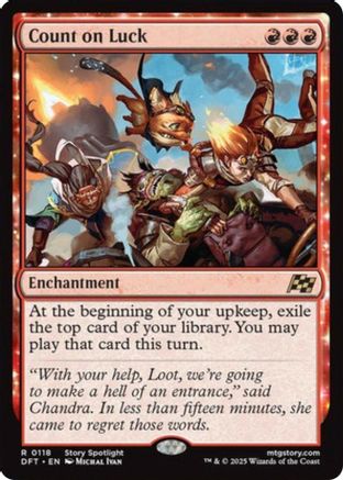Count on Luck (DFT-118) - Aetherdrift: (enchantment)