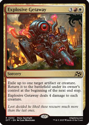 Explosive Getaway (DFT-202) - Aetherdrift
