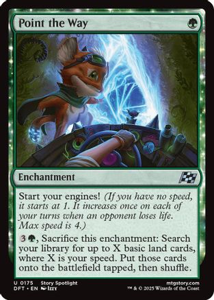 Point the Way (DFT-175) - Aetherdrift: (enchantment) Foil