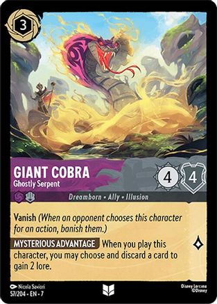 Giant Cobra - Ghostly Serpent (57/204) - Archazias Island