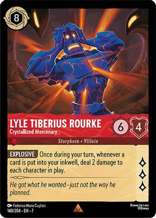 Lyle Tiberius Rourke - Crystallized Mercenary (140/204) - Archazias Island Cold Foil