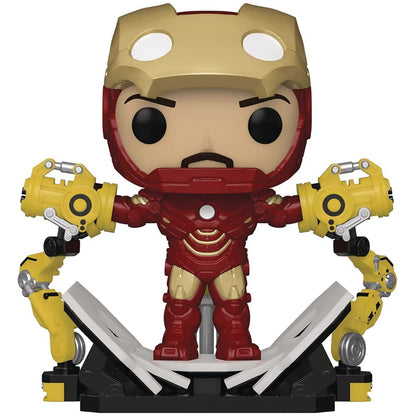 Funko Pop! Iron Man 2 MKIV with Gantry Glow-in-The-Dark Deluxe Vinyl Figure