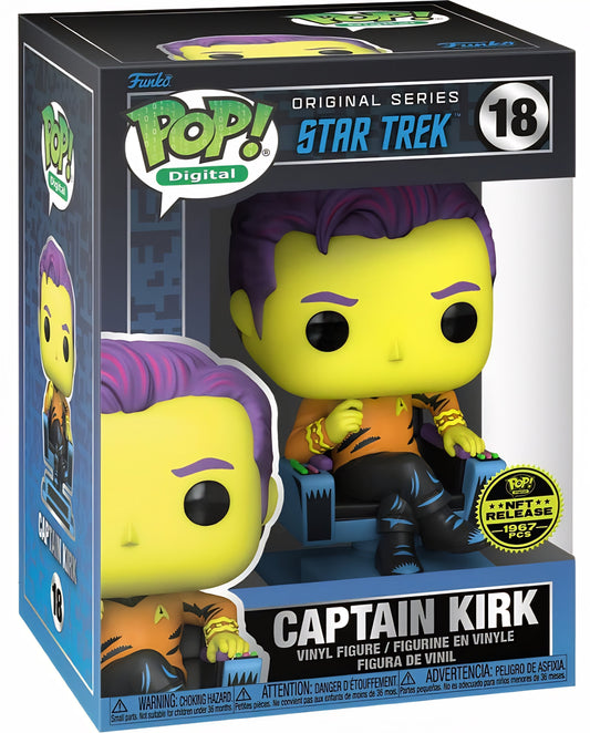 POP! Digital 18 Star Trek, Captain Kirk  (1,967 PCS) Exclusive