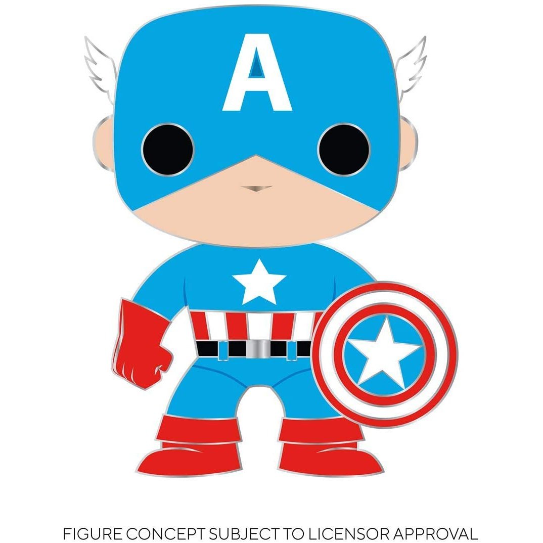 Funko Pop! Pin: Marvel - Captain America Pin